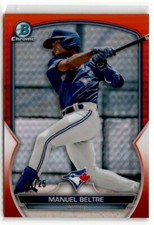 2023 Bowman Chrome Orange Refractor Manuel Beltre /25 #BCP-79 Toronto Blue Jays