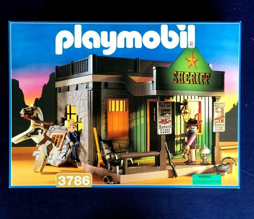 Playmobil 3786 Sheriff's Office - mint in unopened sealed box MISB from 1990s