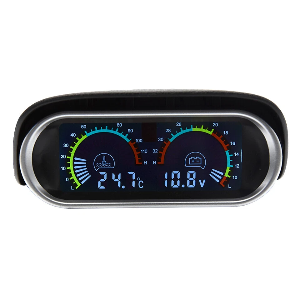 Автомобильный ЖК-дисплей 2 в 1 датчик температуры воды для легкового автомобиля грузовика вольтметр датчик напряжения   - Изображение 4 из 4