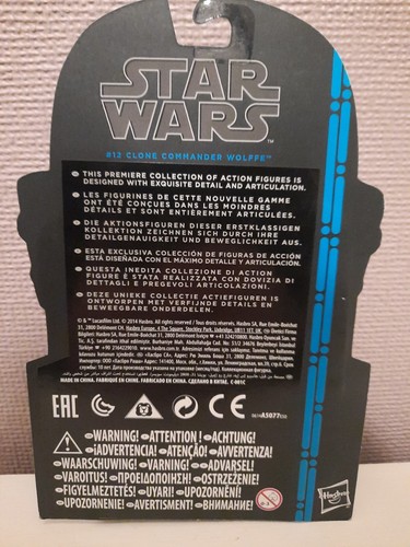 Star Wars Rare New Sealed 2014 # 12 Clone Commander Wolfe Black Series H 3.75". - Picture 4 of 10
