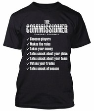 Fantasy Football Draft Shirt 2024 Commissioner Tee