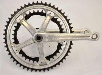 のりひ〜　　　　　　　　　　　　　　　　　【Ｖｉｎｔａｇｅ】ＭＯＮＴＡＮＡ Vintage Shimano Selecta A-1 52/39T 165 mm Crankset w/ Bottom