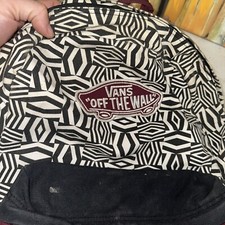 Vans Off The Wall Checkerboard Black White And Maroon School Backpack Read 