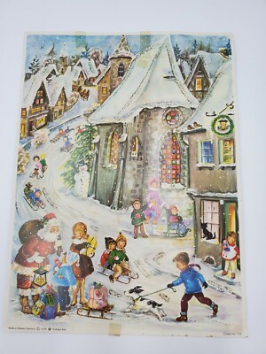 Vintage Western Germany Advent Calendar By Stuttgart Rohr