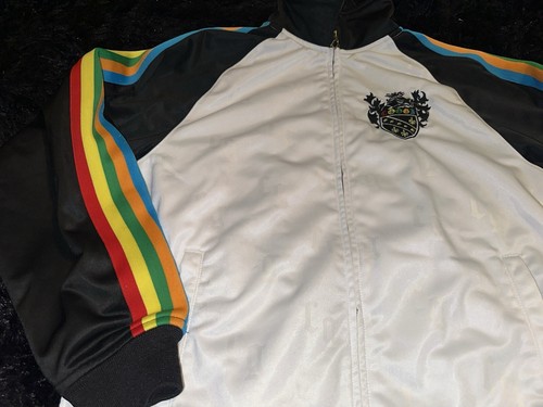 Vintage COOGI Heritage Full Zip Track Jacket Medium Embroidered Y2K Multicolor - Picture 3 of 11