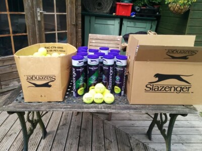 Gebrauchte Tennisbälle 60 Gute Qualität Slazenger Head Wilson Training Fangspiel