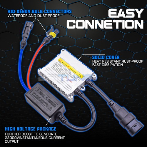 H7 H1 D2H H11 D2S Xenon HID Conversion Kit Ignition Unit 12V 35W AC Ballast Bulb - Picture 6 of 10