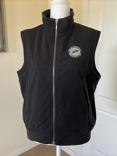 RARE Rolex Equestrian Championship Black Vest Kentucky Three Day Event Sz Small