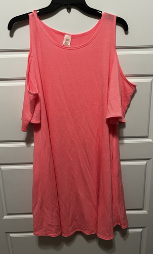 Robe Kensie Rose Vif - Manches Papillons, Coupe Fit & Flare - Taille L - Occasion Très Bon état
