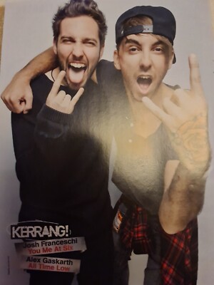 ALEX GASKARTH ALL TIME LOW  / TAYLOR HAWKINS FOO FIGHTERS POSTER KERRANG