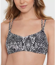 Salt  Cove Juniors' Simple Scale Strappy Bikini Swim Top Size L  5706