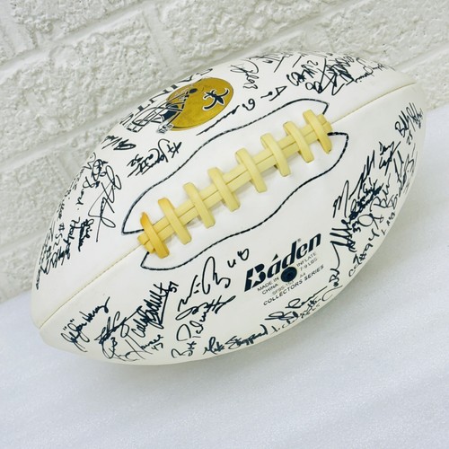 RARE‼ 2004 Baden New Orleans Saints Litho Signed Team Football Joe Horn - Picture 8 of 8