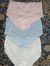 SET 3 NEW FRONT LACE Panties high cut Brief NYLON/POLYESTER Size - 2XL