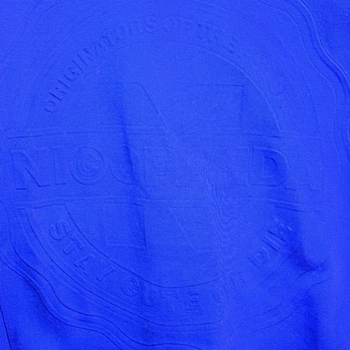 Nicopanda Sweatshirt L blau geprägtes Logo Pullover Unisex Streetwear Stay Cute - Bild 4 von 7