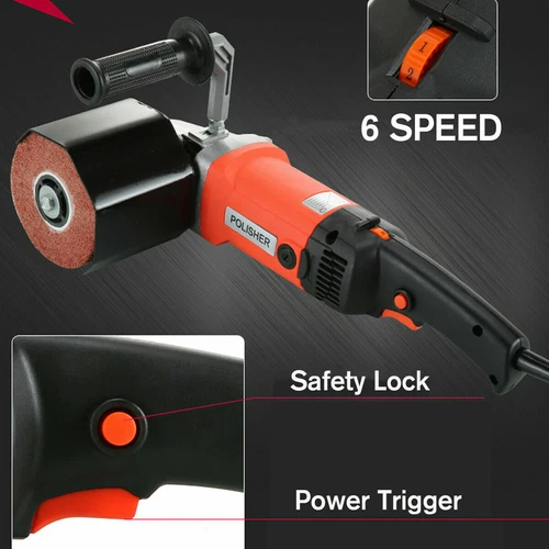 1400W Electric Burnishing Polishing Machine Burnisher Sander Polisher+ 3 Wheel - Picture 9 of 14