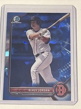2022 Bowman Draft Chrome Sapphire Blaze Jordan Base Refractor SP Red Sox