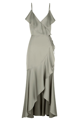 short sleeve ribbed midi dress Sage Green Ribbed Midi Dress S
