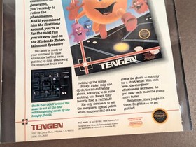 1988 Tengen Pac-Man NES Ad - Framed Classic Video Game Memorabilia 12x9.5