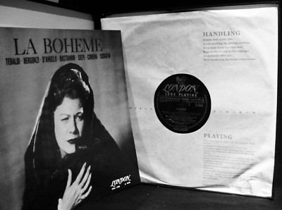 PUCCINI: LA BOHEME~Tebaldi-Serafin~LONDON #A4236~UK Import-2