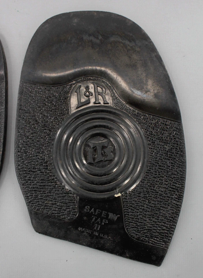 De Colección Años 50 L&R Por I.T.S Zapatos Para Hombre Trabajo Ingeniero Botas Media Suela Grifos Talla 11 Años 50 Foto 3 de 4