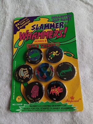 Vintage 1994 NOC Slammer Whammers Series II  Wild Things RARE 24 CAPS & 2 SLAMM