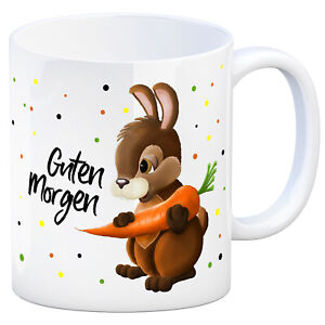 Guten Morgen Kaffeebecher Hase Kaffeetasse Tasse Fruhstuck Tier Ebay