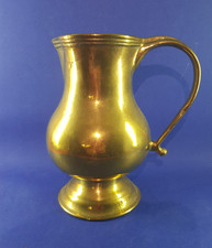 alter, schwerer Krug Messing -