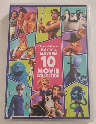 DreamWorks Magic and Mayhem 10-Movie Collection DVD Boxed Set, Sealed