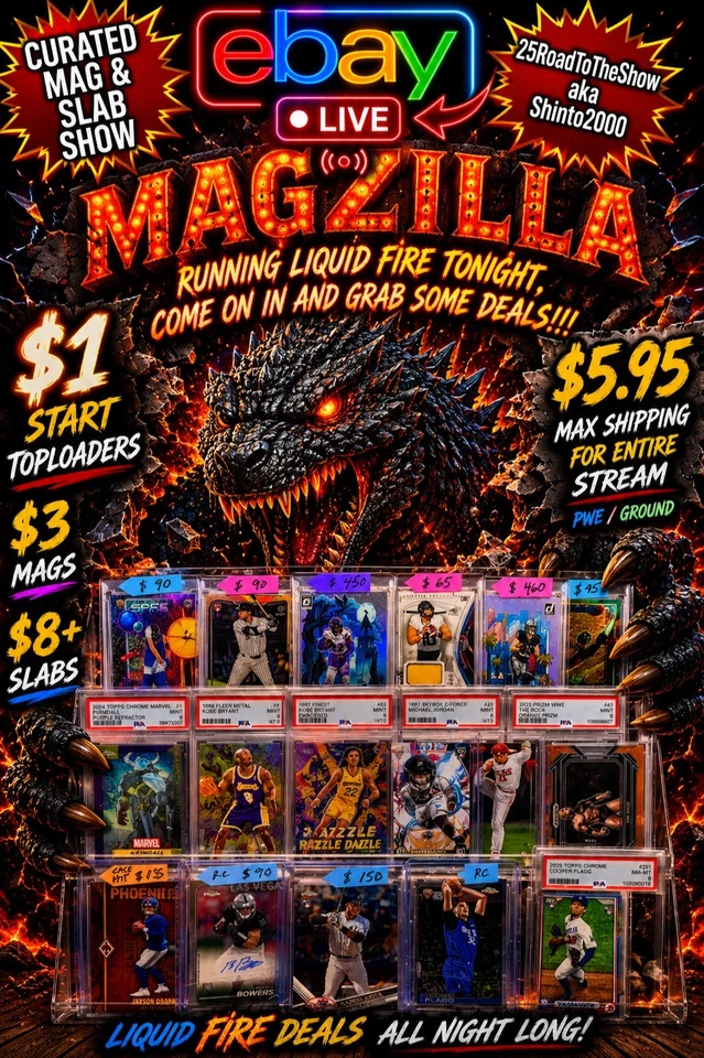 🔥CURATED MAGZILLA HEAT🔥 - $1 $3 $5 Start Singles - WED Jun 17th