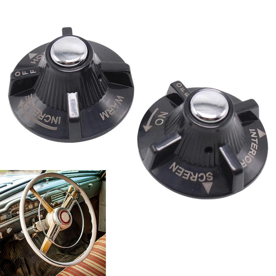 ABS Material Heater and Air Control Knobs Set for MGB GT and 1962 1974 - Image 2 of 4