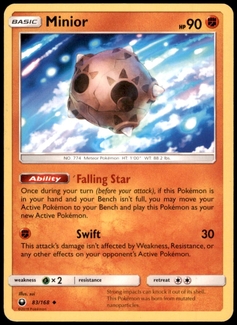 Pokemon - Minior #83/168 - SM - Celestial Storm Uncommon