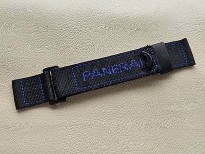PANERAI Diver Black & Blue Fabric Canvas Watch Strap OEM Authentic