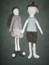 Mamas & Papas Daytime Doll And Daytime Dog Soft Toys.