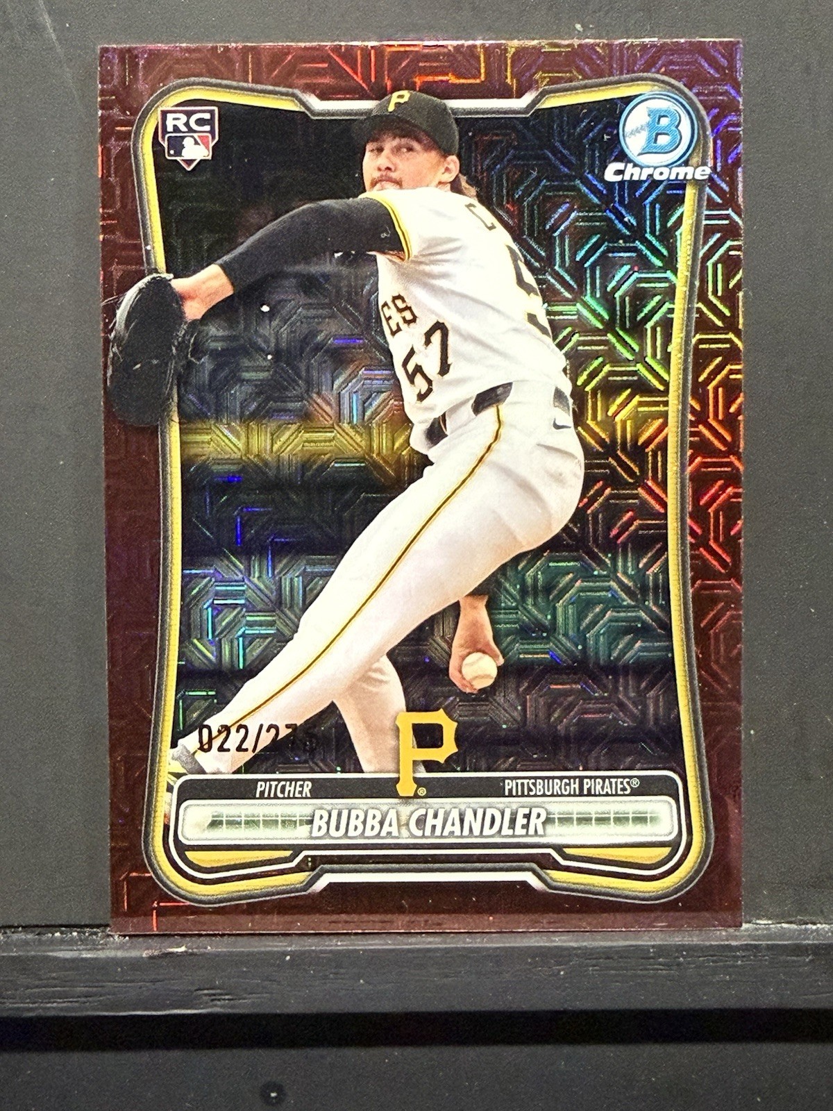 2026 Bowman Chrome - Bubba Chandler #83 BURGUNDY MOJO Refractor /275 RC