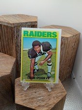 Eugene Upshaw 1972 Topps Rookie Football Card # 186 - Oakland Raiders HOF 🏀