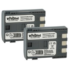 2x Batteria per Canon Legria HV30 HV40 MD110 MD130 MD150 MD215 MD235 600mAh 7,2V