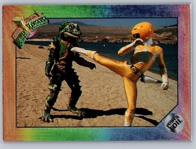 1995 Power Rangers The New Season Hobby #36 High Kick Power Foil