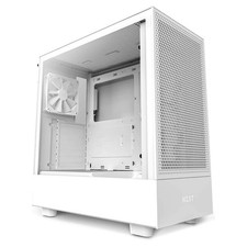 NZXT H5 Flow White Computer Case Mid Tower ATX Tempered Glass CC-H51FW-01