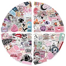200 PCS Book Stickers for Kindle, Holographic Bookish Sticker Pack Multicolor