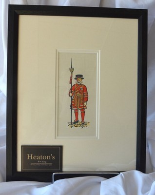 Beefeater / Tower , London '' von Helen Carstairs 1938 original gerahmt
