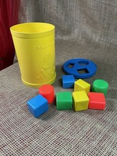 Vintage 1977 Fisher Price Baby's First Blocks Toddler Shape Sorter Toy 414