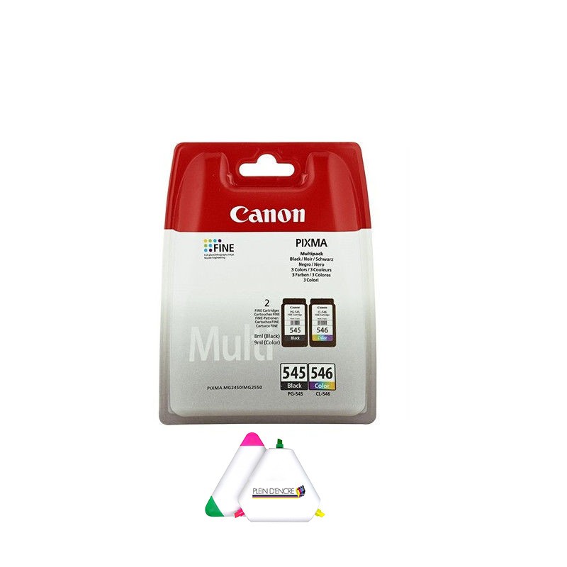 Pack PG 545 CL 546 pour les devoirs sur Pixma TS3450