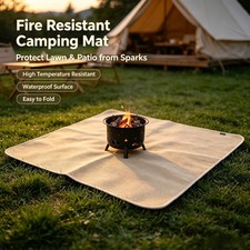 Campfire Safe Silicone Fiberglass Mat for Grills Pots and Hot Surfaces