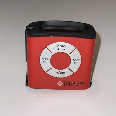 eTape16 Digital Electronic Tape Measure - 16 Feet. NEEDS Battery.