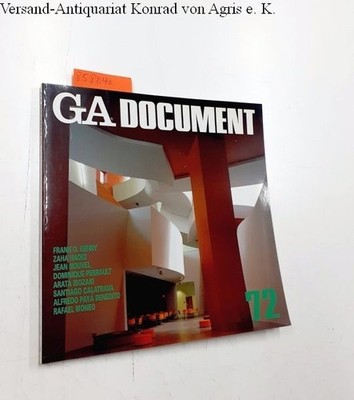 Global Architecture (GA) - Dokument No. 72 Futagawa, Yukio (Publisher/Editor):