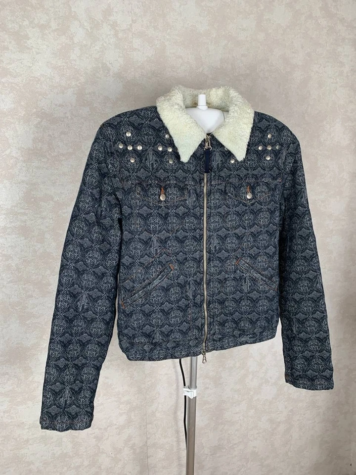 Chaqueta Sherpa Jean Paul Gaultier Mujer Denim JPG Foto 2 de 4