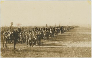 Original Japanese Army Photo Review of Troops c.1930's X01