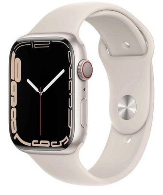 Apple Watch Series 7 45mm Aluminiumgehäuse Polarstern GPS + Cellular