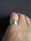 Vintage Tested Silver Cut Out Butterfly Ring -UK Size J