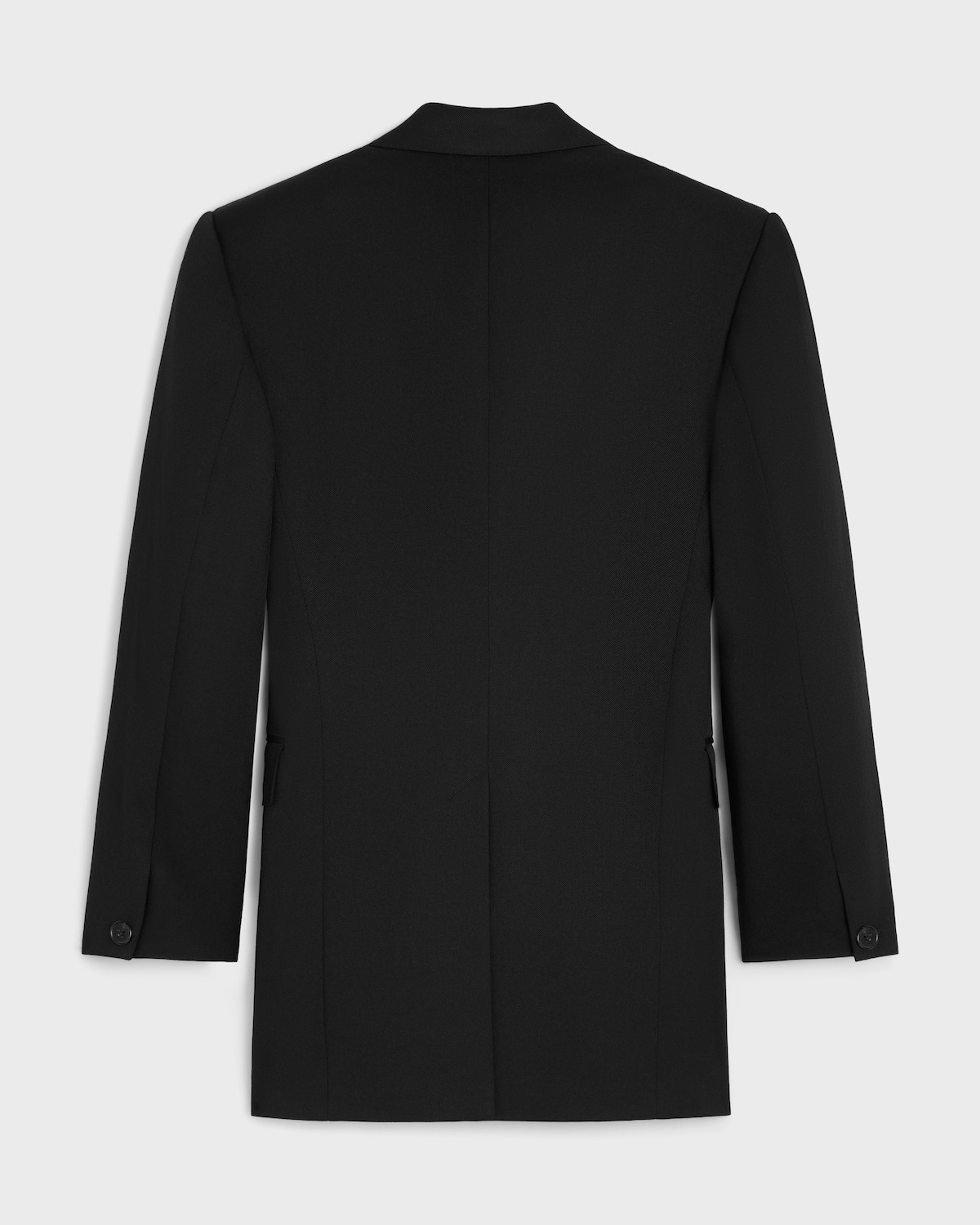 CELINE $3450 Black Wool Colonne Jacket New & Authentic image 2